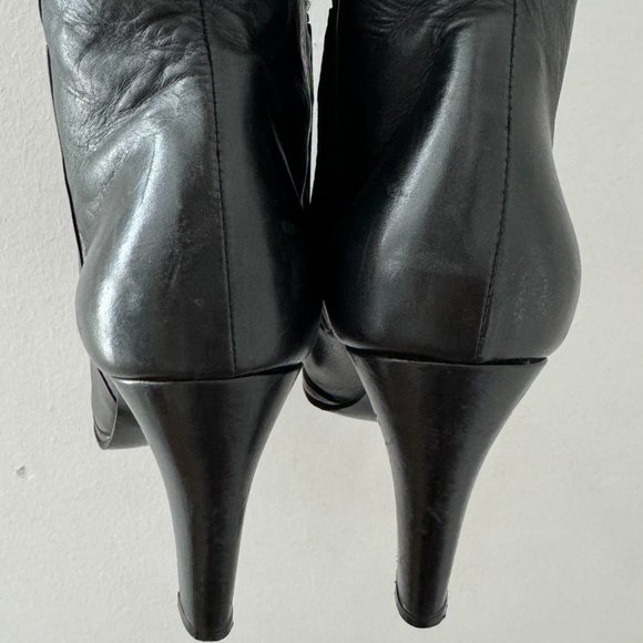 L.K. Bennett London  Black Leather Knee high Boots - Picture 5 of 8